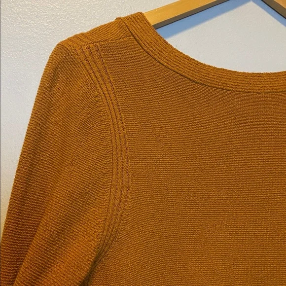 Free People Criss Cross Tunic Sweater Women’s Medium Ginger Root Linen Blend Top - Picture 12 of 15